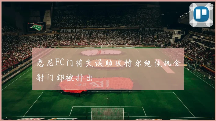 悉尼FC门将失误助攻特尔绝佳机会射门却被扑出